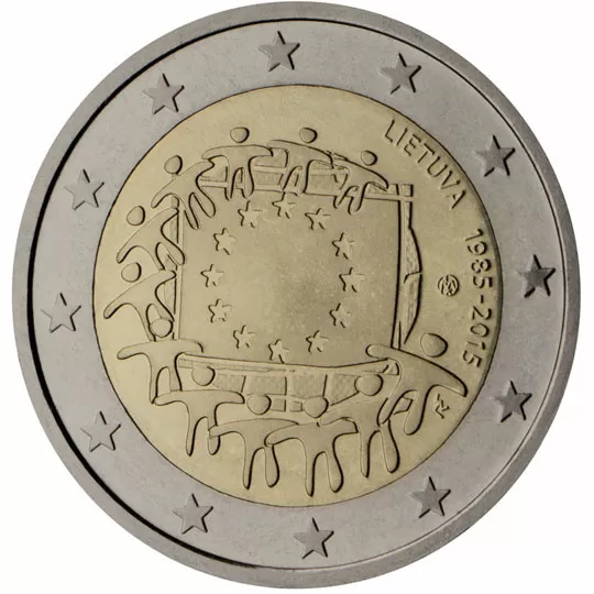 Lithuania 2 euro (2015) - 30 years European flag